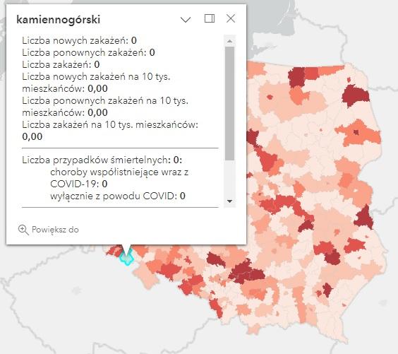 Koronawirus - statystyka - powiat kamiennogórski - 29.11.2022. 