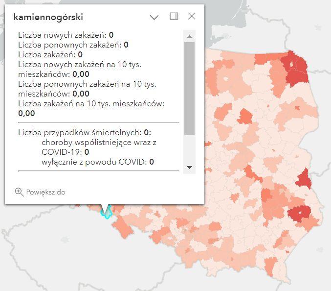 Koronawirus - statystyka - powiat kamiennogórski - 17.11.2022. 