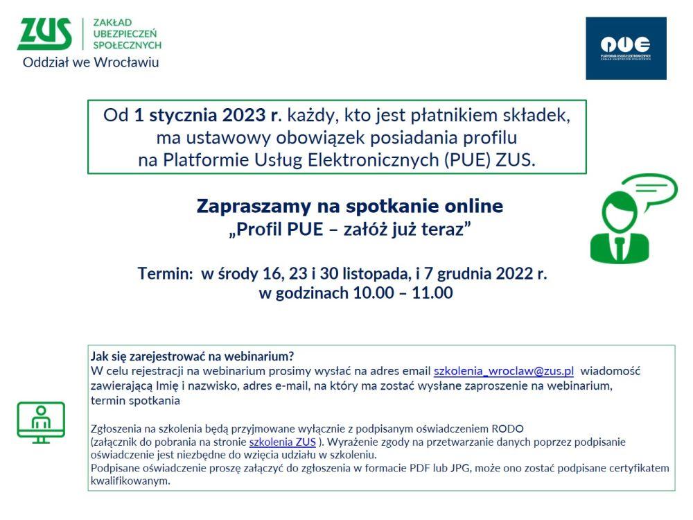 Profil PUE - szkolenie