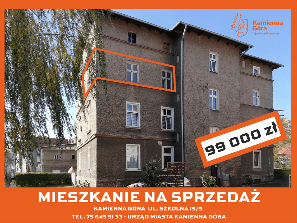 Kamienna Góra - lokal mieszkalny ul. Szkolna 15 - I przetarg