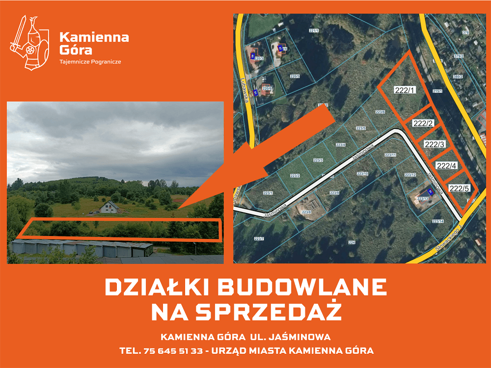 Kamienna Góra - działki ul. Jaśminowa - II przetarg