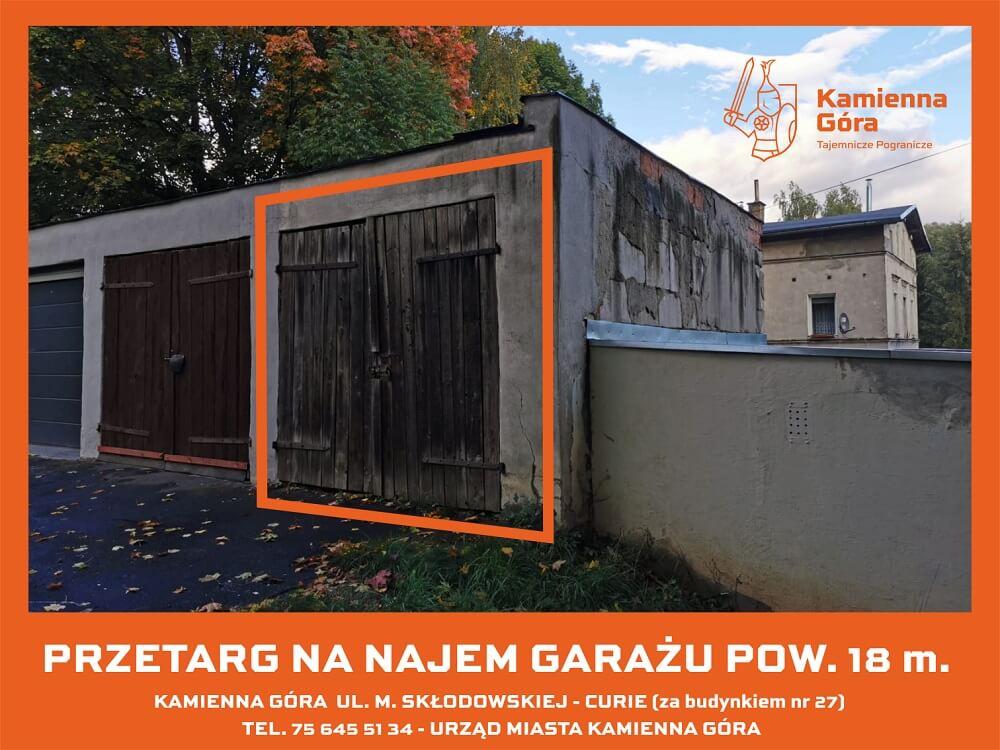 Kamienna Góra - garaż ul. M. Skłodowskiej - Curie - I przetarg