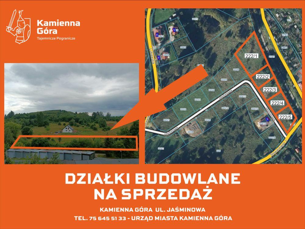 Kamienna Góra - działki ul. Jaśminowa - I przetarg