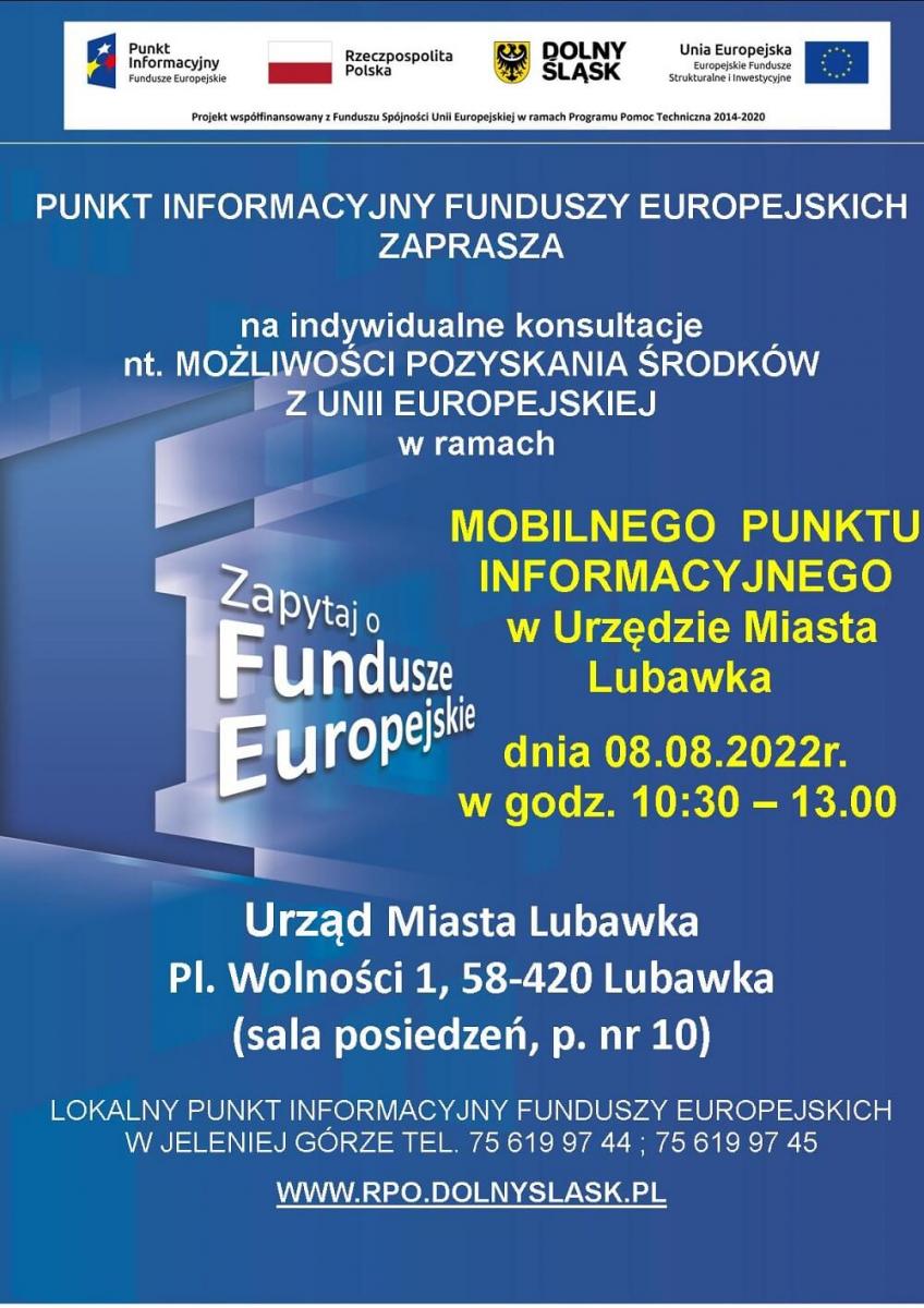 MOBILNY PUNKT INFORMACYJNY W LUBAWCE