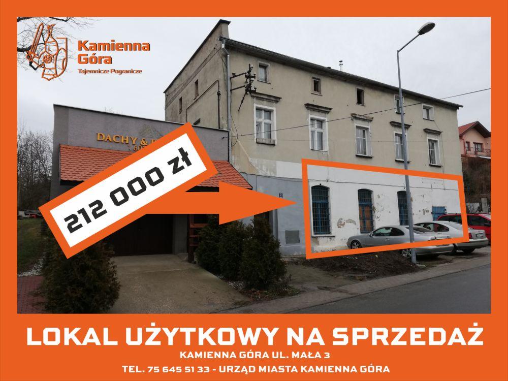 Kamienna Góra - I przetarg ustny - lokal użytkowy ul. Mała 3
