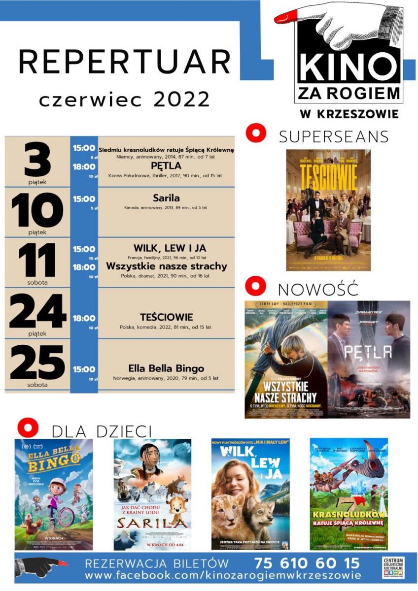 Kino za Rogiem zaprasza - czerwiec 2022