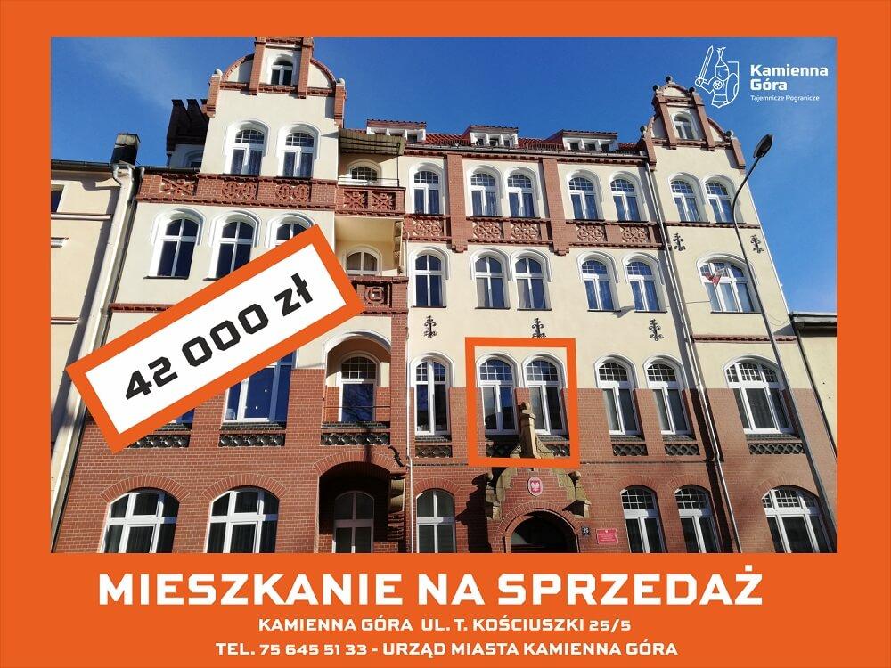 Kamienna Góra - I przetarg - lokal mieszkalny ul. T. Kościuszki 25/5