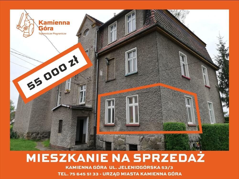 Kamienna Góra - I przetarg - lokal mieszkalny ul. Jeleniogórska 53/3