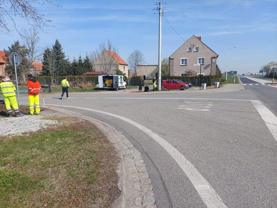 Rozpoczęły się prace przy budowie sygnalizacji świetlnej na DK5 w Osieku