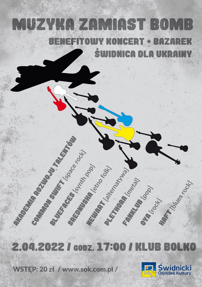 Świdniccy muzycy zapowiadają koncert benefitowy dla Ukrainy