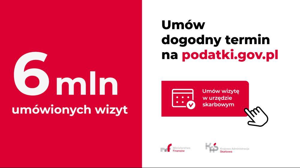 6 mln wizyt umówionych w urzędach skarbowych