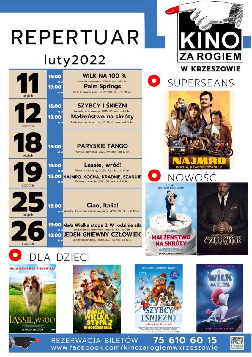 Kino za Rogiem zaprasza - luty