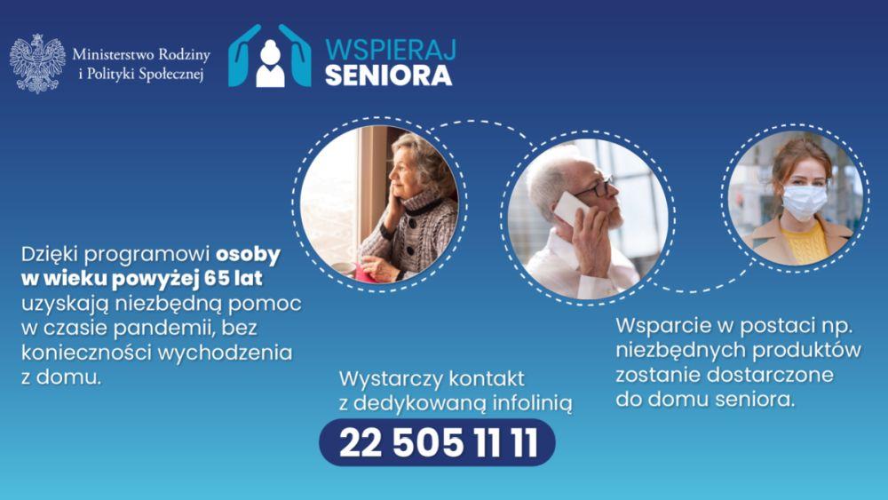 Seniorze, potrzebujesz pomocy? Zadzwoń pod 22 505 11 11