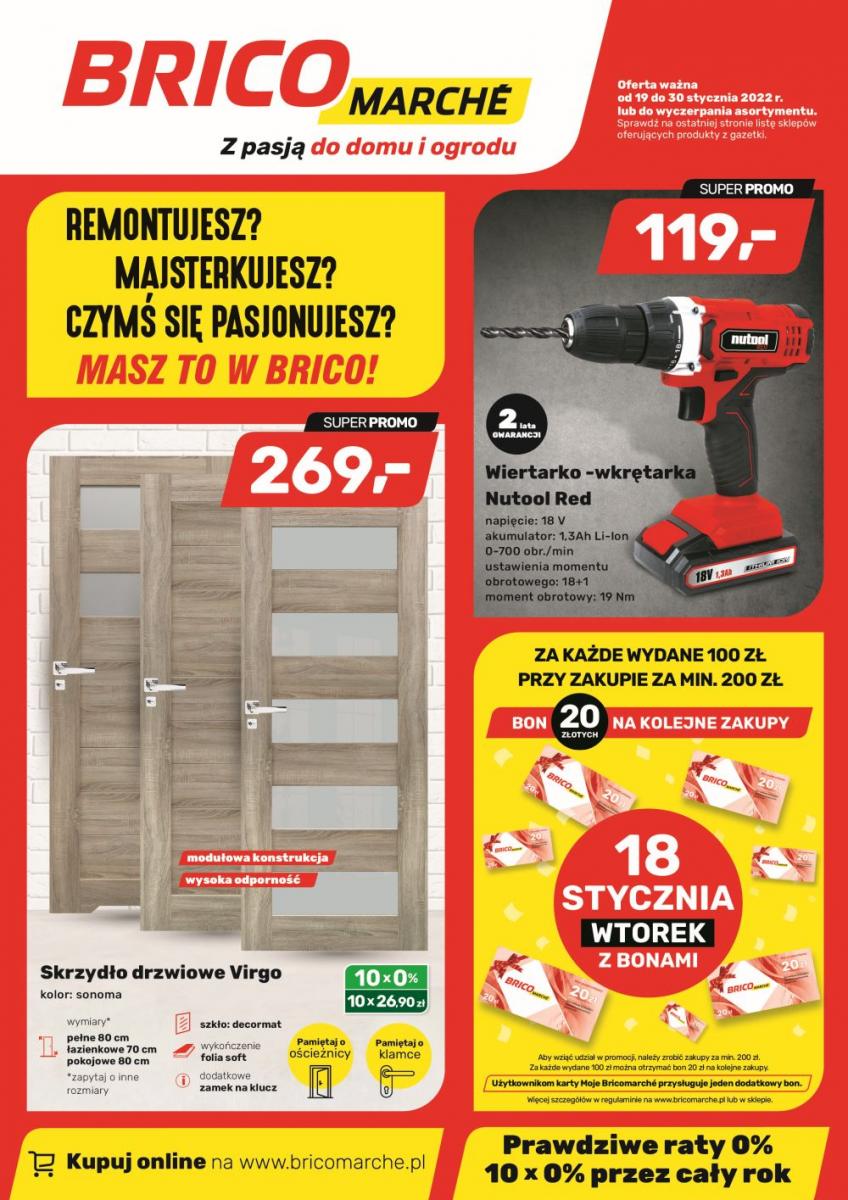 Oferta Bricomarche od 19 stycznia 2022