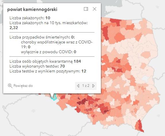 Koronawirus - statystyka - powiat kamiennogórski - 30.12.2021. 