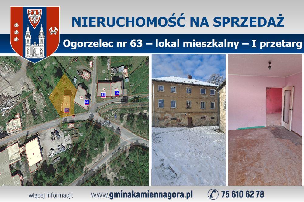 OGŁOSZENIE ? lokal Ogorzelec ? I przetarg