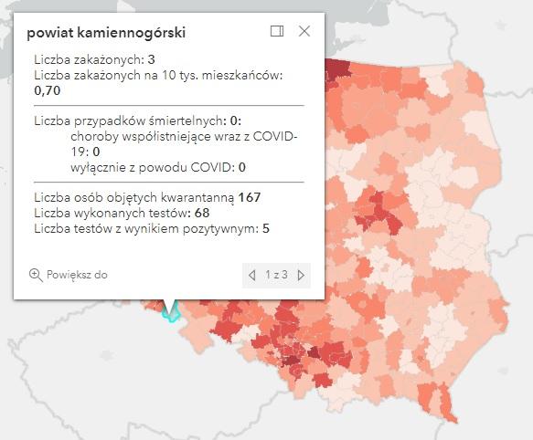 Koronawirus - statystyka - powiat kamiennogórski - 29.12.2021. 