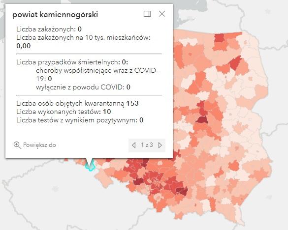 Koronawirus - statystyka - powiat kamiennogórski - 27.12.2021. 