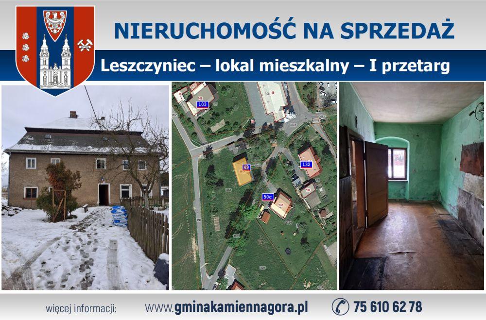 OGŁOSZENIE ? lokal mieszkalny ? Leszczyniec ? I przetarg
