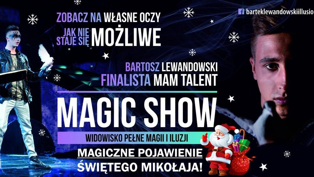Magia w WOK. Świąteczny pokaz iluzji Bartosza Lewandowskiego