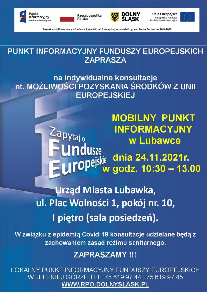 MOBILNY PUNKT INFORMACYJNY  W LUBAWCE
