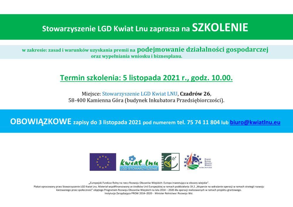 Podejmowanie działalności gospodarczej - szkolenie