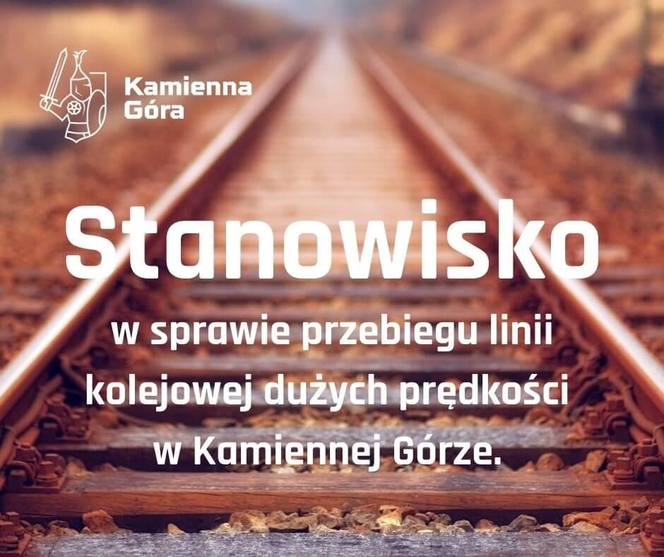Stanowisko miasta Kamienna Góra w sprawie przebiegu linii kolei dużych prędkości