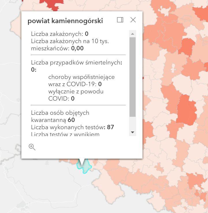 Koronawirus - statystyka - powiat kamiennogórski - 28.9.2021. 