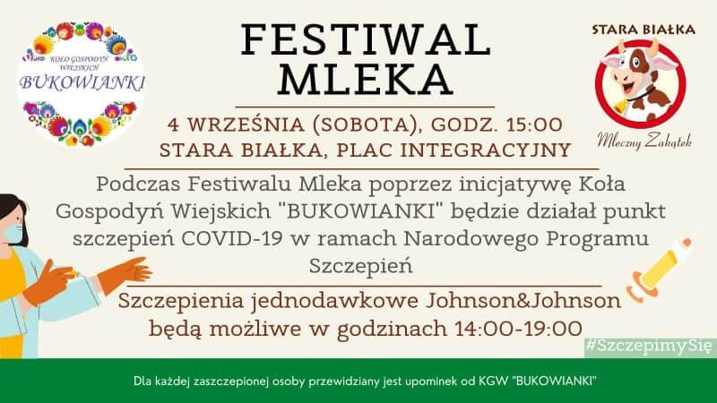 Szczepienia na festiwalu