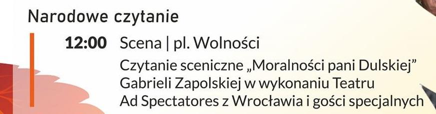 Zaproszenie na Narodowe Czytanie