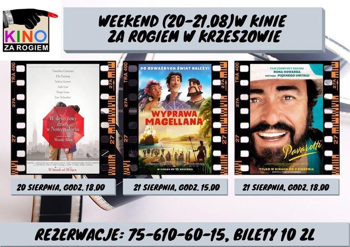 Kino za Rogiem zaprasza - 20-21.08.2021