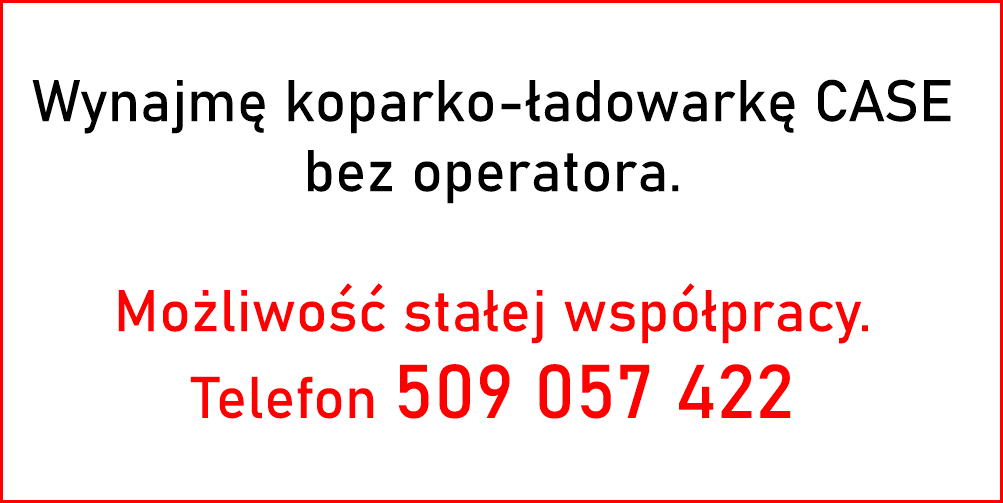 Wynajmę koparko-ładowarkę