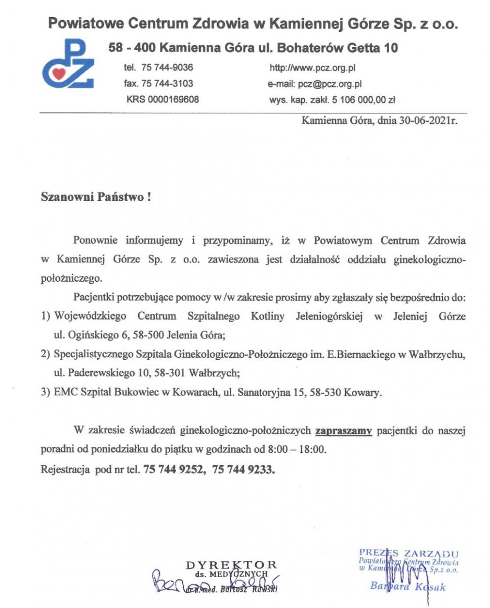 Informacja PCZ-et