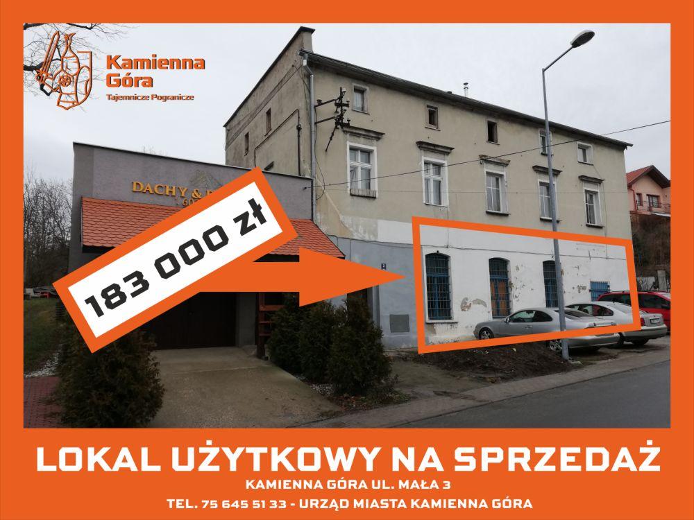 Ogłoszenie - lokal użytkowy ul. Mała - I przetarg
