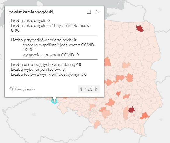 Koronawirus - statystyka - powiat kamiennogórski - 28.6.2021.