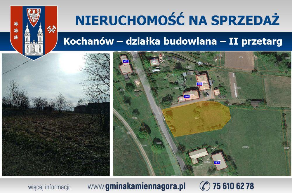 OGŁOSZENIE ? działka Kochanów ? II przetarg
