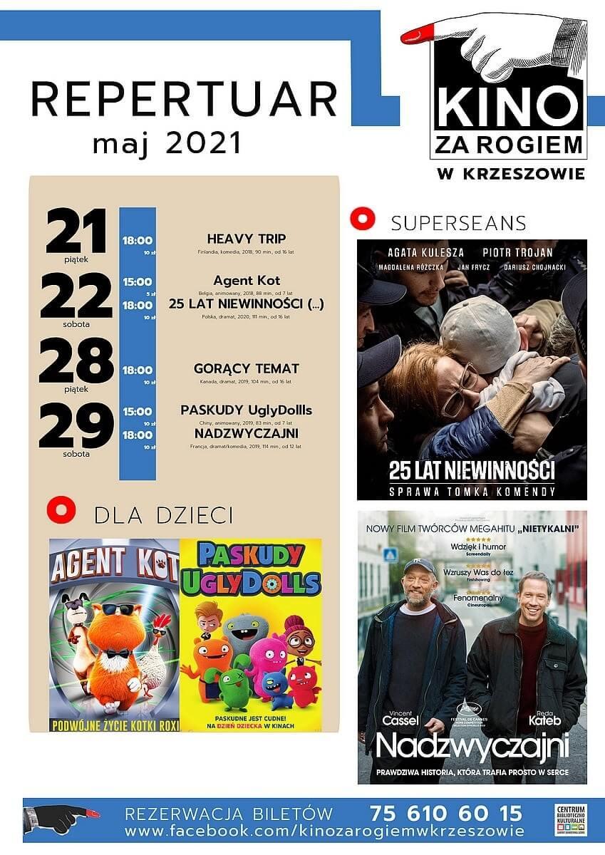 Kino za Rogiem zaprasza - maj 2021