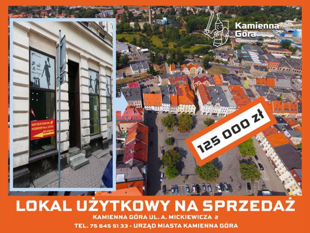 OGŁOSZENIE - lokal użytkowy ul. Mickiewicza - II przetarg