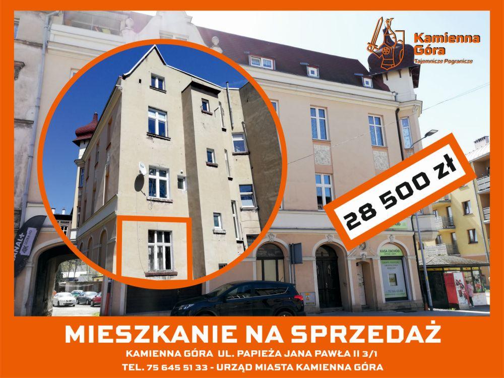 OGŁOSZENIE - mieszkanie ul. Papieża Jana Pawła II - II przetarg