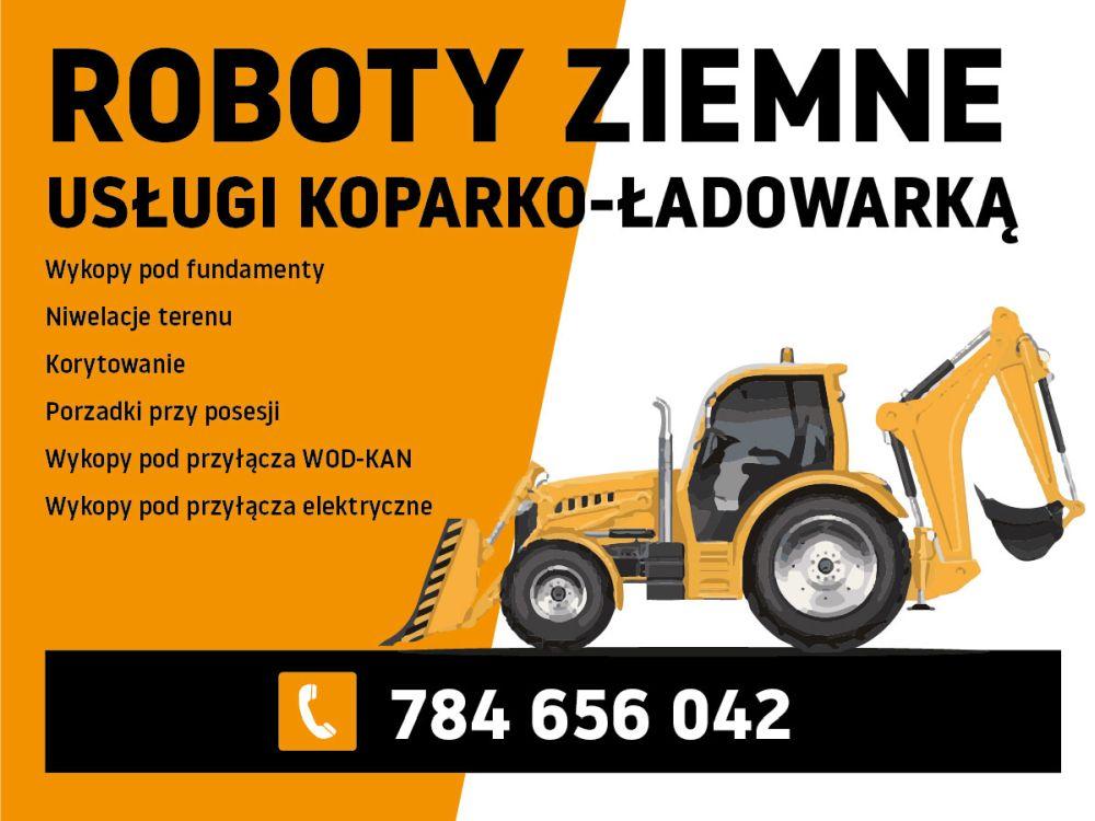 USŁUGI KOPARKO-ŁADOWARKĄ