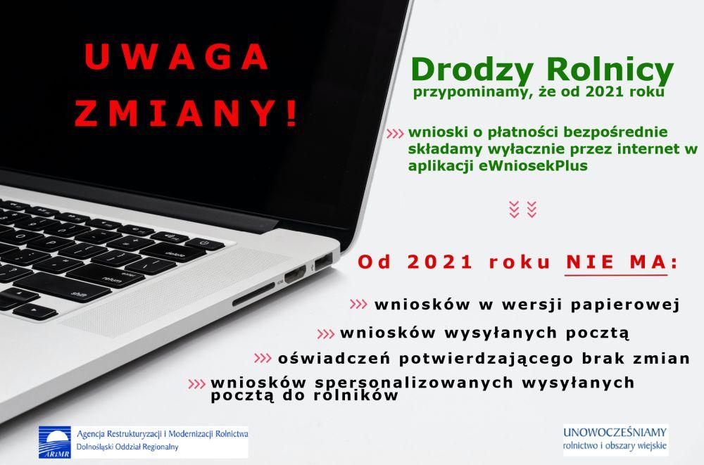 Zmiany w składaniu wniosków przez rolników