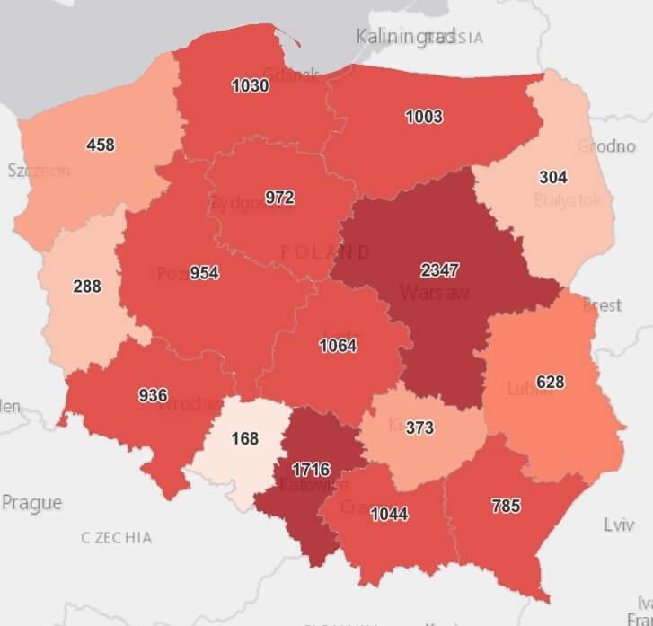Koronawirus - statystyka - powiat kamiennogórski - 16.3.2021.