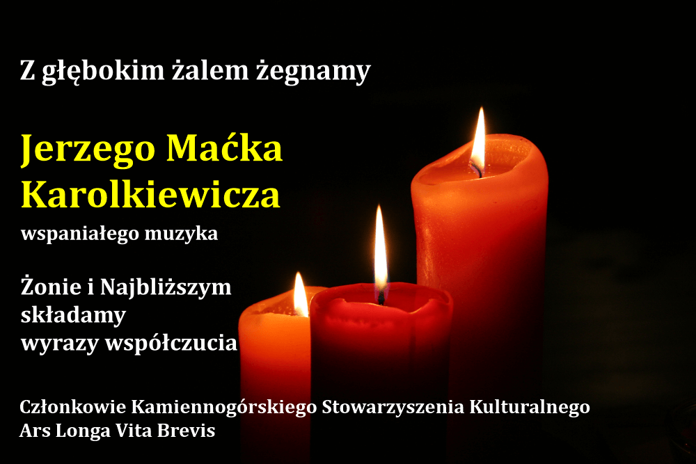 Kondolencje - Jerzy Maciek Karolkiewicz