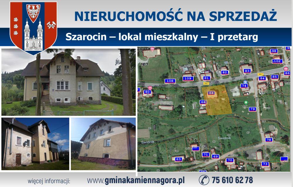 OGŁOSZENIE ? lokal mieszkalny ? Szarocin ? I przetarg