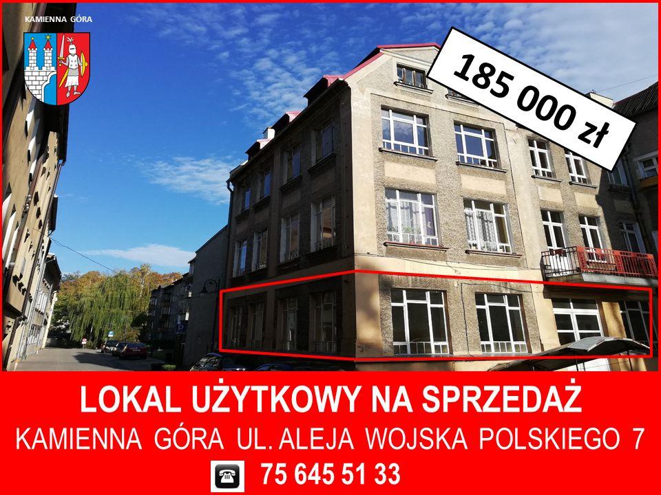 Kamienna Góra - lokal użytkowy Al. Wojska Polskiego - I przetarg