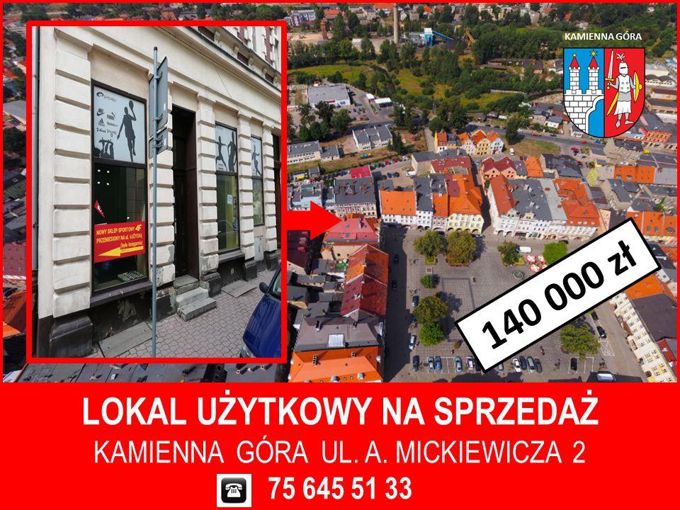Kamienna Góra - lokal użytkowy ul. Mickiewicza - I przetarg