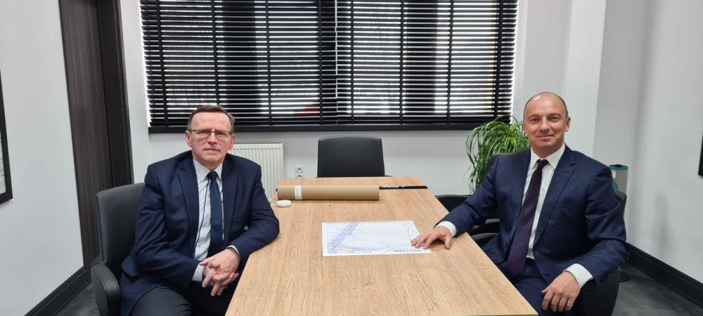 Burmistrz Janusz Chodasewicz spotkał się z marszałkiem Tymoteuszem  Myrdą