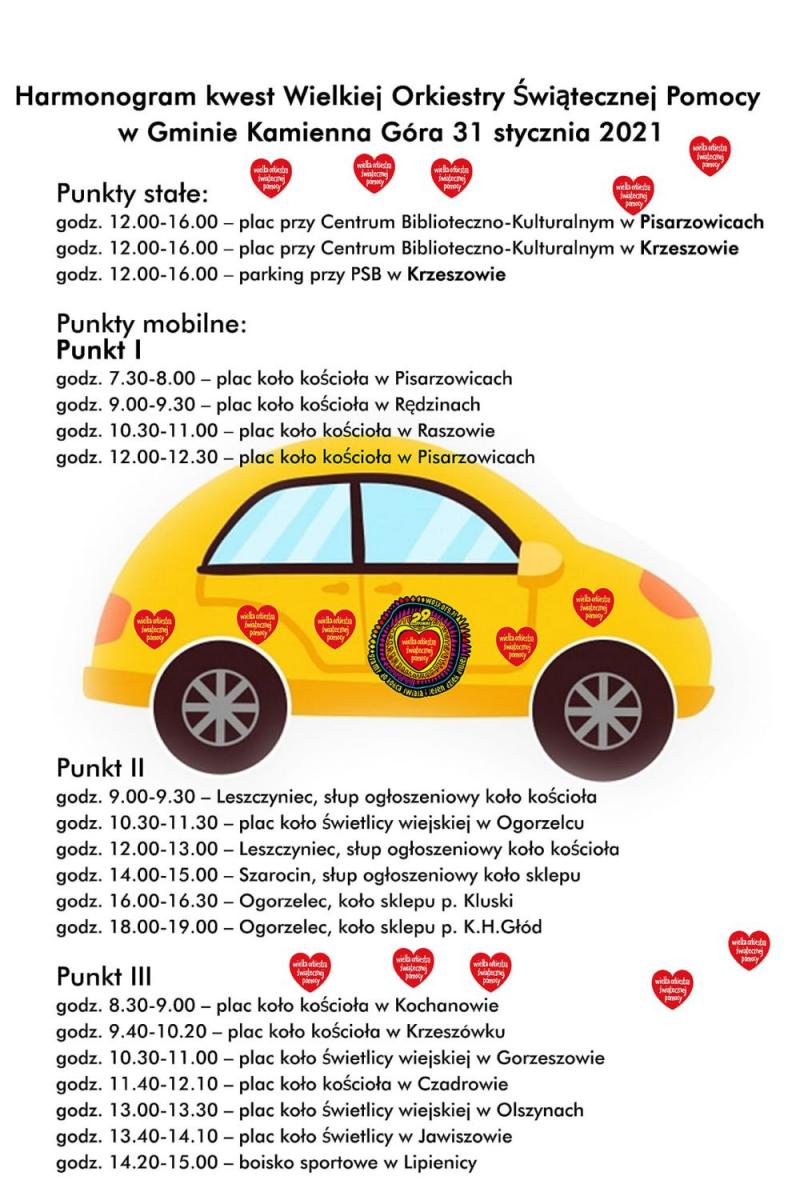 WOŚP w gminie Kamienna Góra