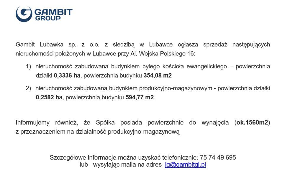Nieruchomości na sprzedaż