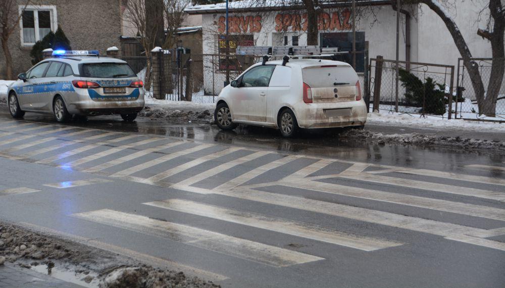 Potrącona kobieta